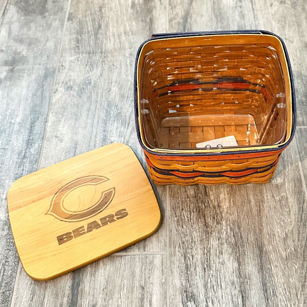 Longaberger 2009 Chicago Bears NFL Football TV Time Basket